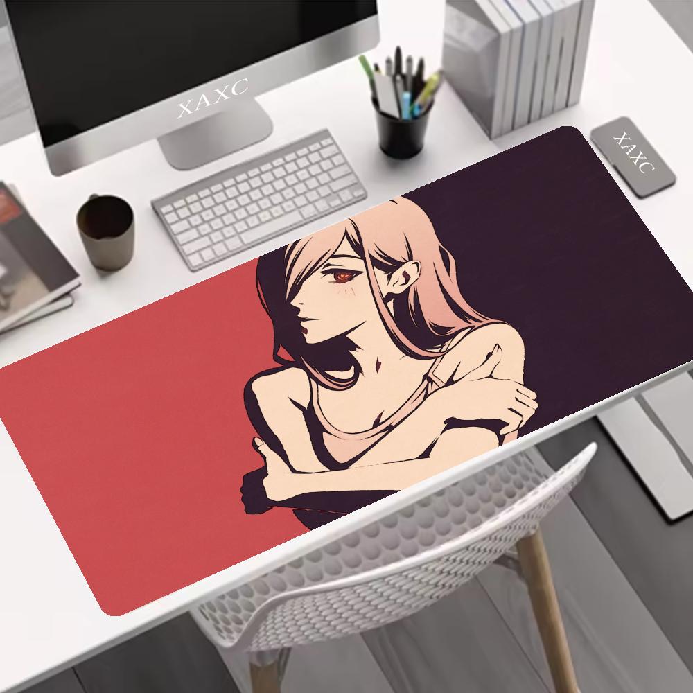 Gaming Accessories Men - Mouse Pad Chainsaw Man Overlock Makima