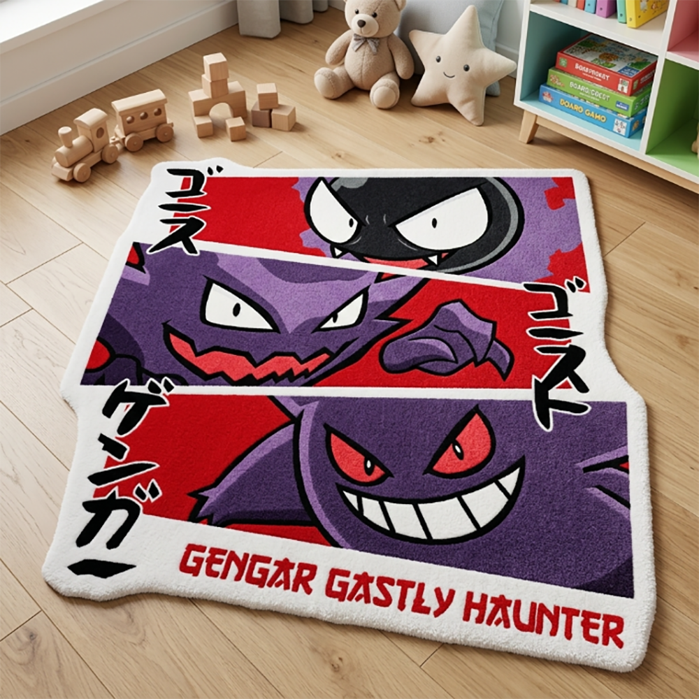 Gaming Accessories For Bedroom - Tapete/Porta-Capacho de Anime Pokémon Gastly Haunter