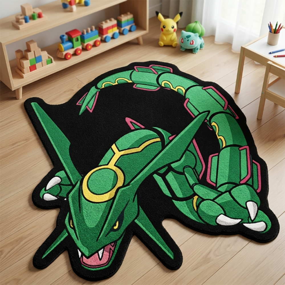 Gaming Accessories For Bedroom - Tapete Pokémon Rayquaza Sky Dragon Anime
