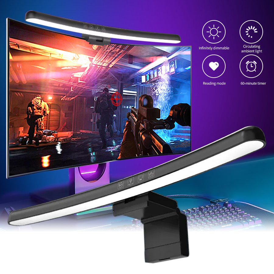 Gaming Accessories For Bedroom - Usb stepless escurecimento tela pendurado luzes