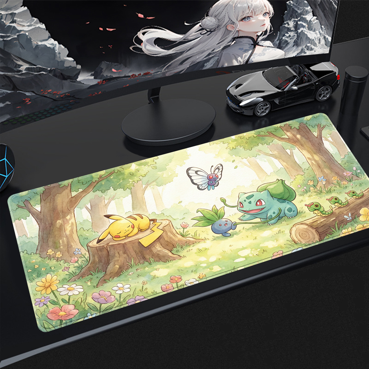 Gaming Accessories Stand - Mouse Pad Kawaii para Jogos, Acessórios