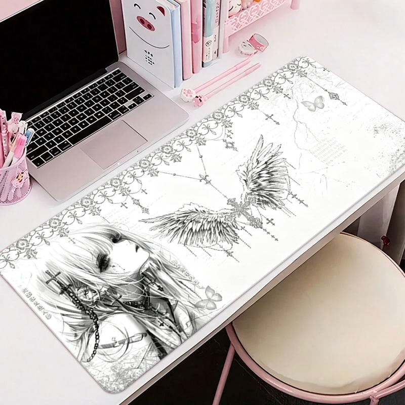 Gaming Accessories Wholesale - Mousepad de Couro Preto e Branco