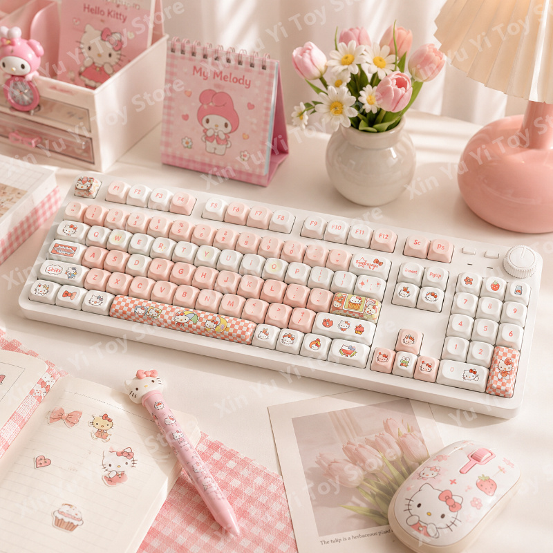 Gaming Accessories Cute - Teclado mecânico com fio Sanrio Hello