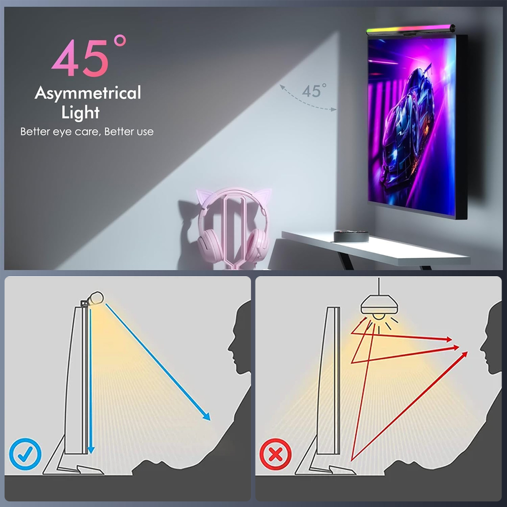 Luminária de Tela LED para Mon - Gaming Accessories Wall Mount avaliação e preço