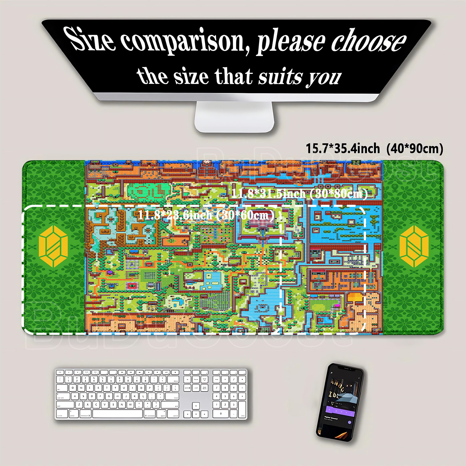 Tapete de rato grande Zeldas o - Zelda Gaming Accessories avaliação e preço