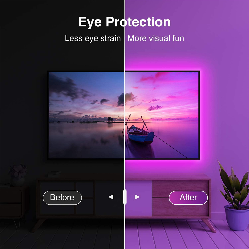 Rgb5050 tv led backlight app c - Gaming Accessories For Bedroom avaliação e preço