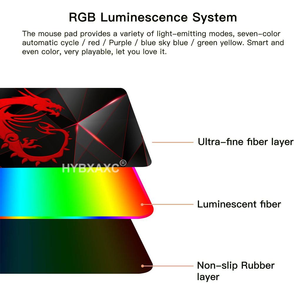 Mouse Pad Gamer RGB MSI LOGO p - Gaming Accessories Logo avaliação e preço