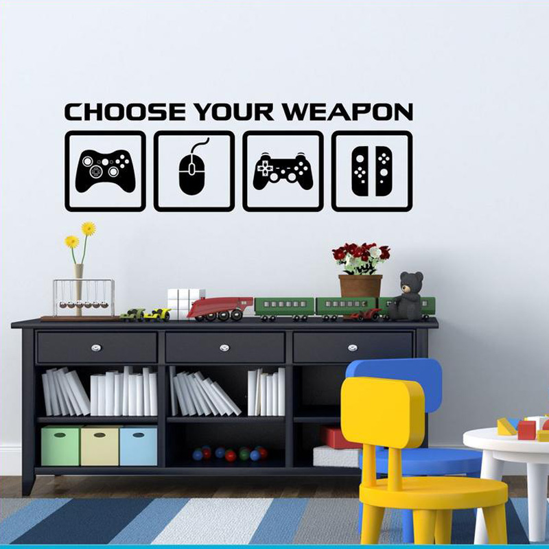 Decalque De Parede Para A Deco - Gaming Accessories Wall avaliação e preço
