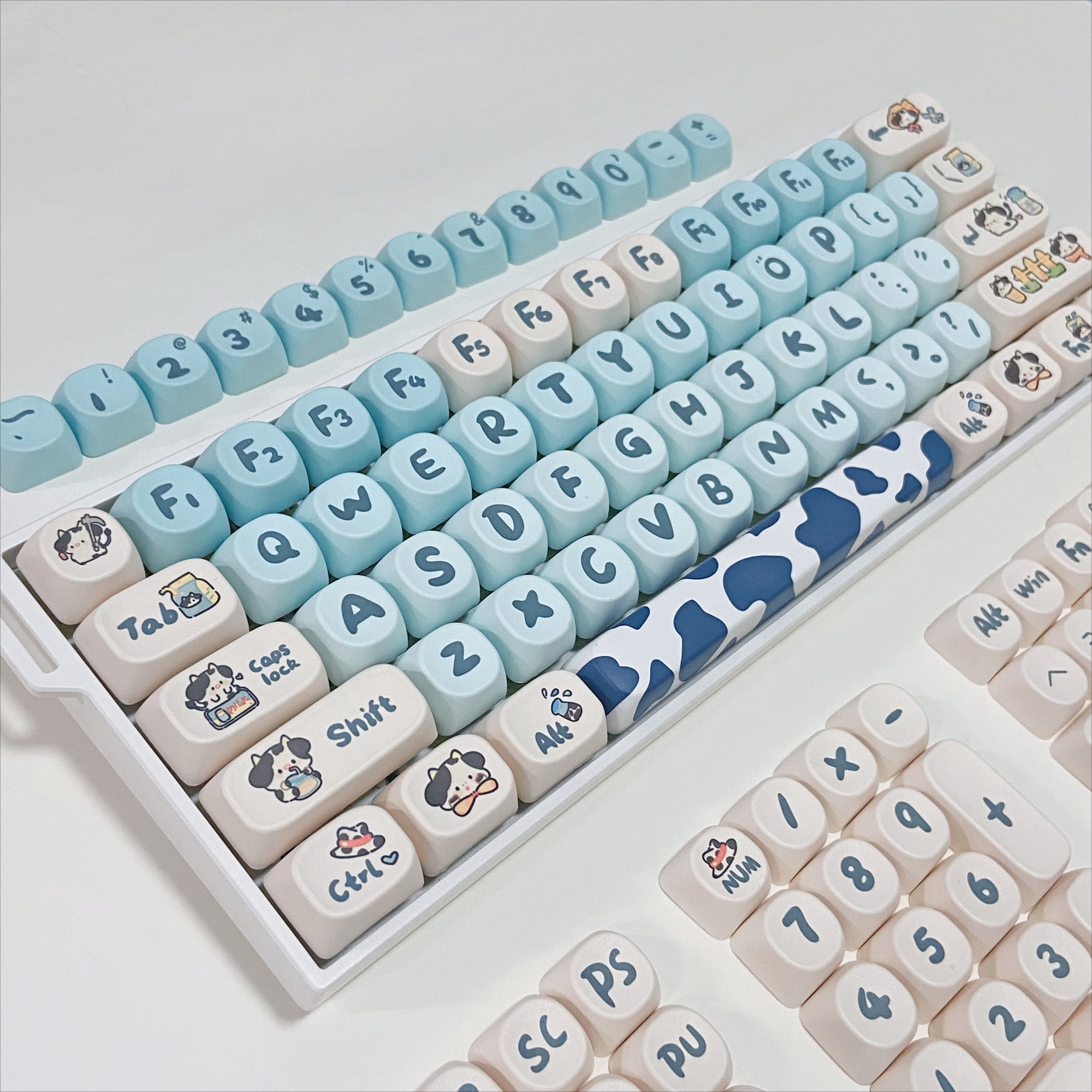 Teclas de vaca azul para tecla - Gaming Accessories Cute avaliação e preço