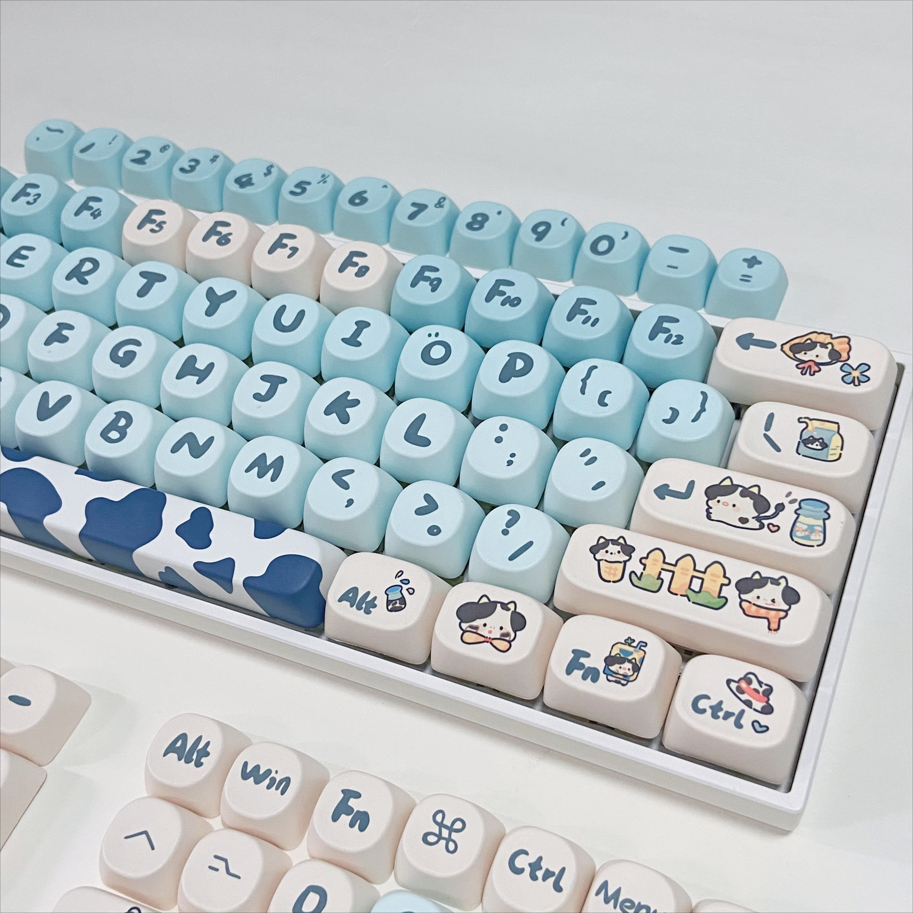 Teclas de vaca azul para tecla - Gaming Accessories Cute avaliação e preço