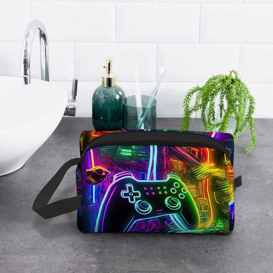 Bolsa de cosméticos com padrão - Gaming Accessories For Kids avaliação e preço