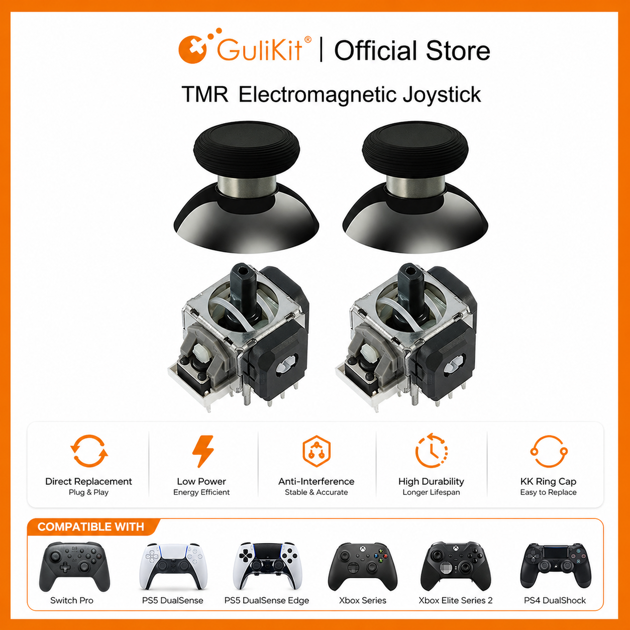 Gulikit tmr joystick com tampa - Gaming Accessories Joystick avaliação e preço