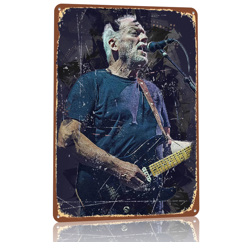 Pôster Metálico David Gilmour, - Gaming Accessories Men avaliação e preço