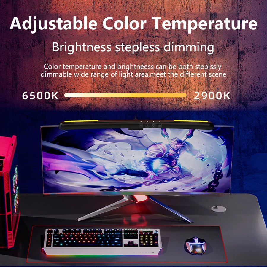 Usb stepless escurecimento tel - Gaming Accessories For Bedroom avaliação e preço