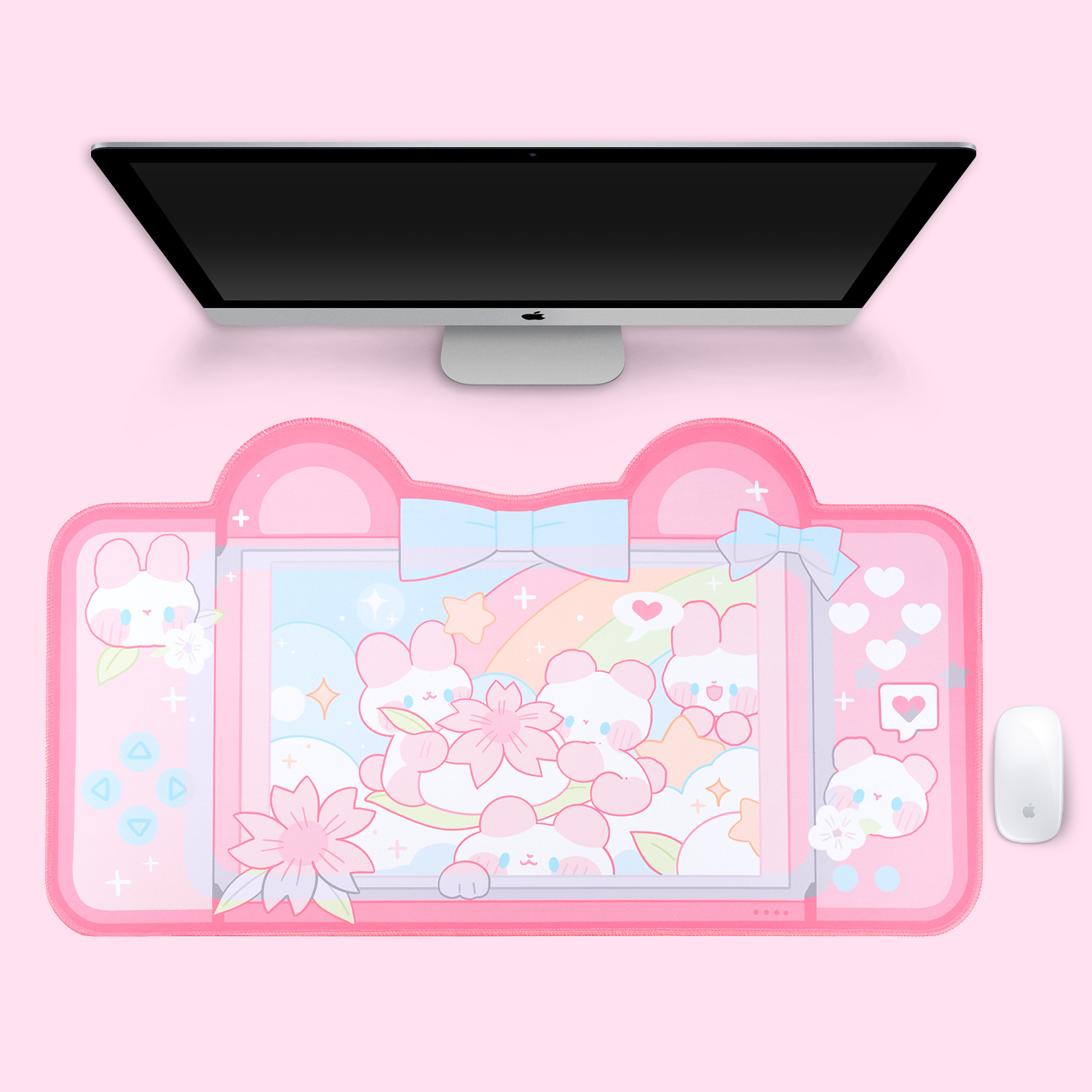 Extra grande kawaii gaming mou - Gaming Accessories Cute avaliação e preço