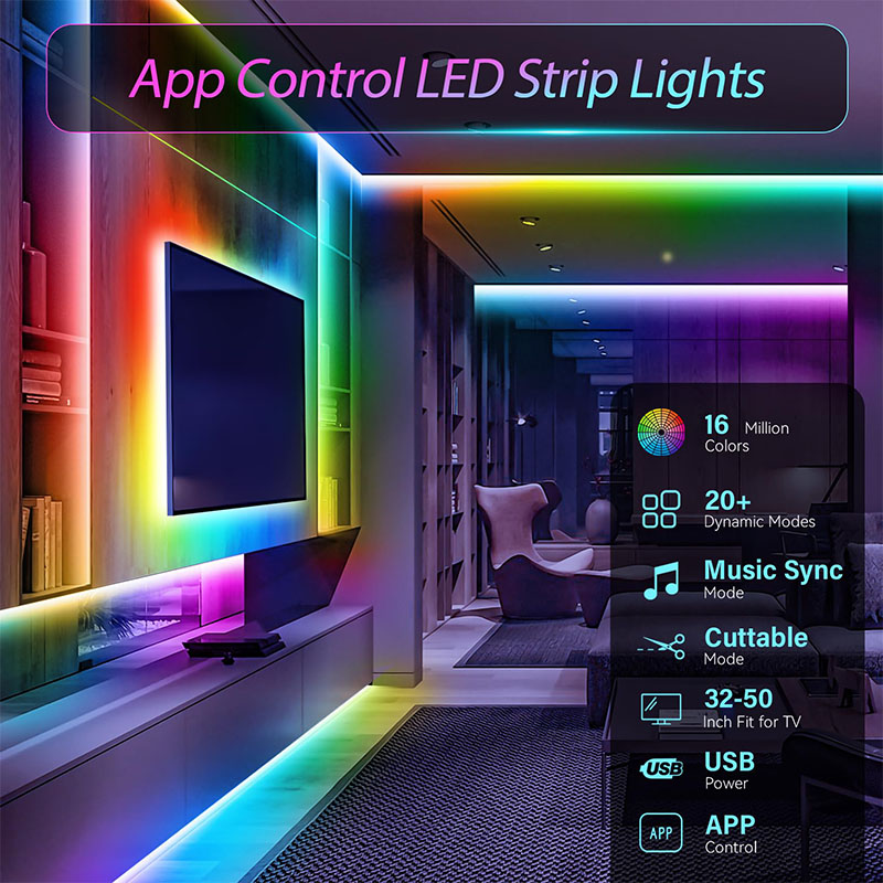 Fita LED RGB USB SMD3535 com A - Gaming Accessories For Bedroom avaliação e preço