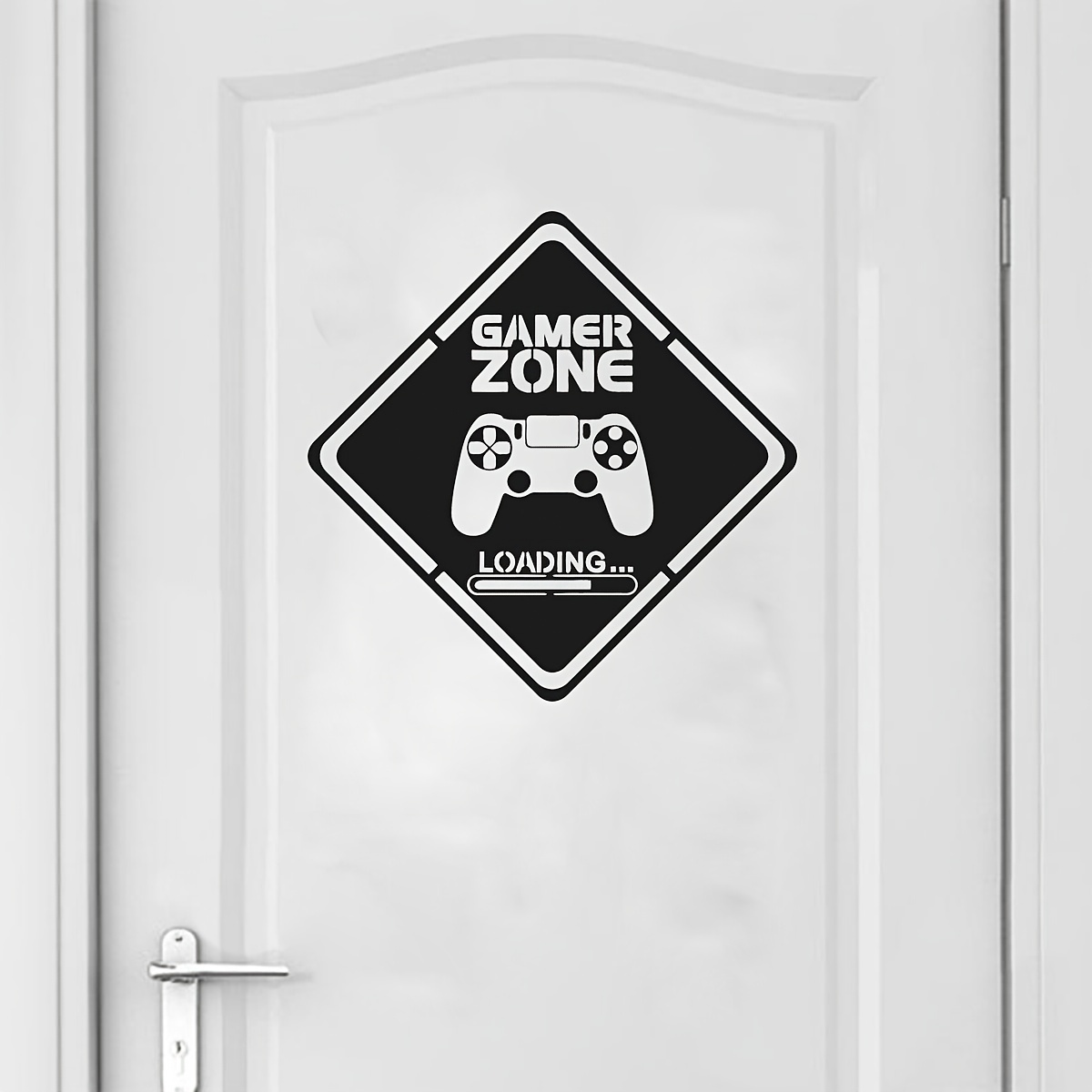 1pc zona gamer porta decalque  - Gaming Accessories For Bedroom avaliação e preço