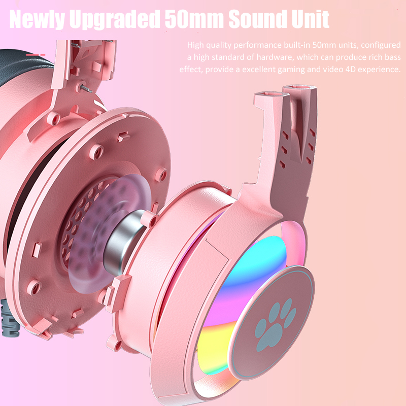 Cute Cat Ear Gaming Headphones - Gaming Accessories For Kids avaliação e preço