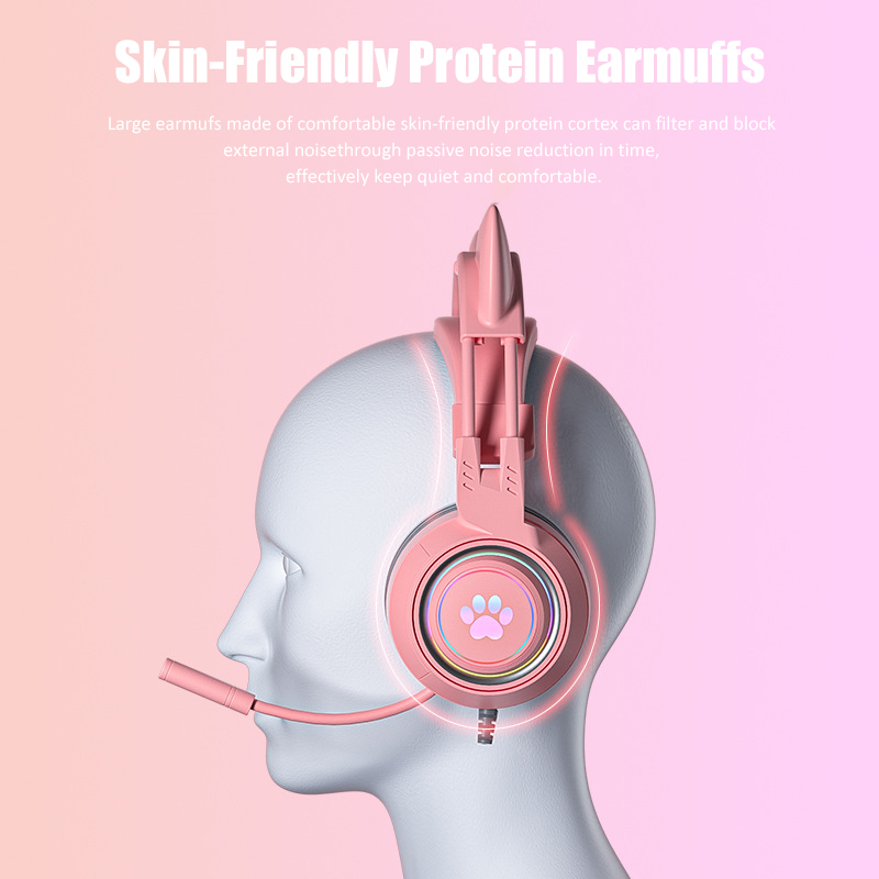 Cute Cat Ear Gaming Headphones - Gaming Accessories For Kids avaliação e preço