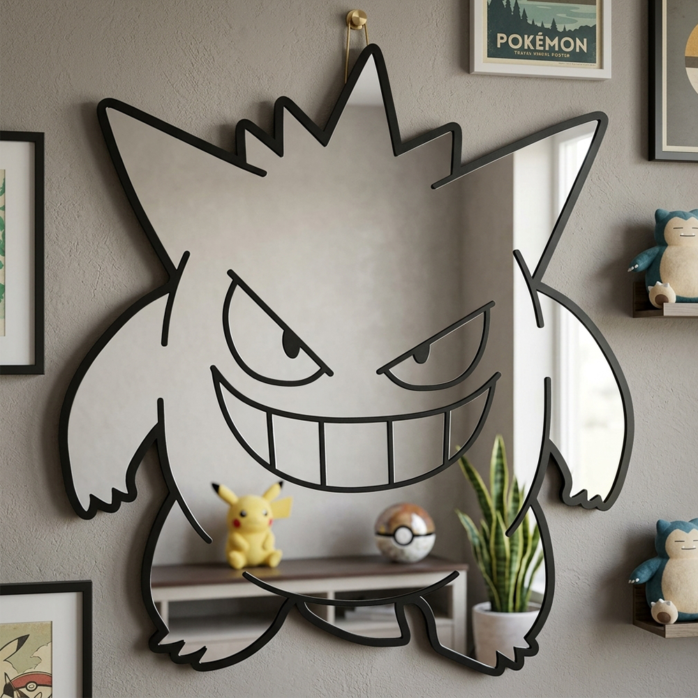 Espelho de Parede Gengar Tipo  - Gaming Accessories For Bedroom avaliação e preço