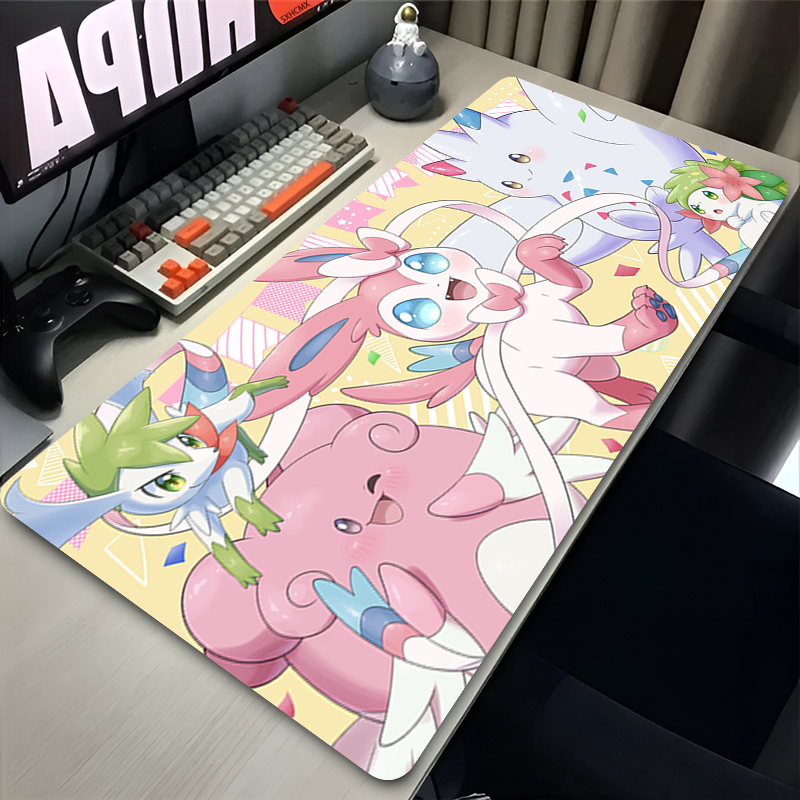 Mousepad Grande Rosa Fofo XXL  - Gaming Accessories Cute avaliação e preço
