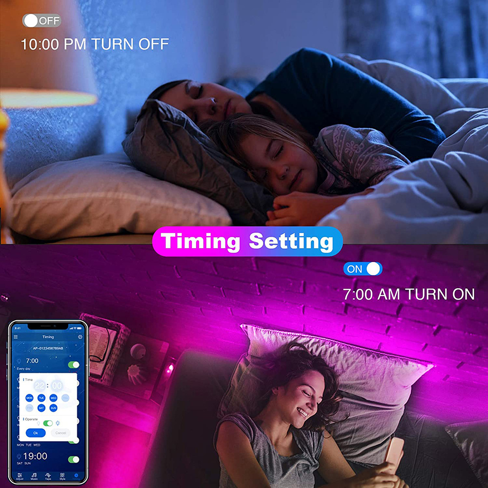 Fita de LED RGB 5050 com Contr - Gaming Accessories For Bedroom avaliação e preço