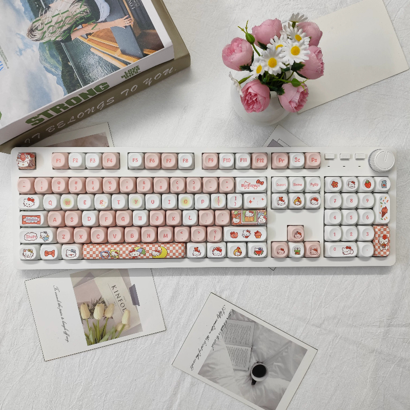 Teclado mecânico com fio Sanri - Gaming Accessories Cute avaliação e preço